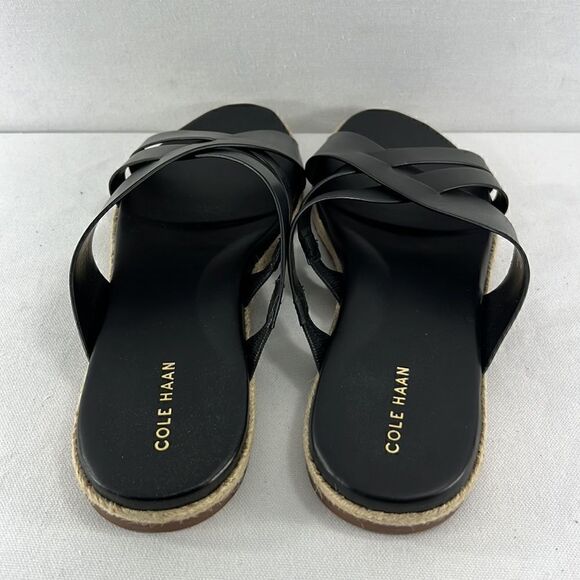 Cole Haan Florens Slide Sandle Black Leather size 9.5 - Picture 3 of 7
